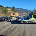 Imatge d’un control dels Mossos d’Esquadra a la Seu d’Urgell. - MOSSOS D’ESQUADRA