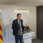 El conseller d’Agricultura, Òscar Ordeig, ahir en la seua compareixença davant dels mitjans. - J. MARTÍNEZ