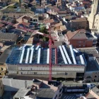 Les obres de reconstrucció de la teulada després de retirar l’amiant. - A.S.