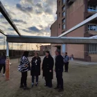 Visita d’obres als treballs acabats en la primera fase al col·legi Francesc Feliu. - A.A.