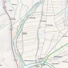 El mapa mostra el mur i el curs actual i anterior del riu Cinca. - VISSIR 3