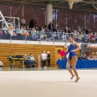 Una gimnasta, executant el seu exercici de terra. - PAU PASCUAL