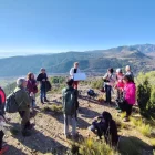 Més de vint persones van participar en la ruta per la Roca Foradada de la Pobla de Segur. - PARC GEOLÒGIC ORÍGENS