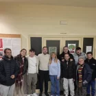 Xavi Palau, amb la nova junta veïnal dels Mangraners. - PP LLEIDA