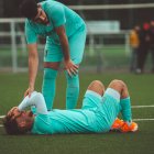 Imatge d'arxiu d'un jugador lesionat.