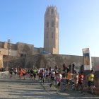 Participants de la cursa a la Seu Vella.