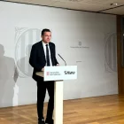 El conseller d’Agricultura, Òscar Ordeig, ahir en roda de premsa. - EUROPA PRESS