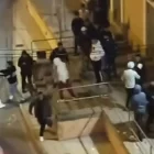 Frame d’una de les dos baralles que es van registrar a l’estació de trens.