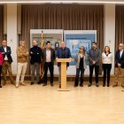 Un moment de la tradicional trobada amb els mitjans de comunicació a les portes del Nadal.