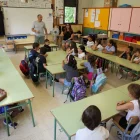 Alumnes a classe el primer dia de l’actual curs en un col·legi de la capital. - AMADO FORROLLA