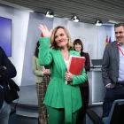 Alegría, acomiadant-se ahir en el que va ser el seu últim consell de ministres. - EUROPA PRESS