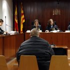 L'acusat, durant la vista de conformitat a l'Audiència de Lleida aquest dimecres.