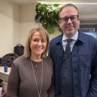 L'alcalde de Mollerussa, Marc Solsona, i l'alcaldessa d'Aitona, Rosa Pujol, d'Ara Pacte Local