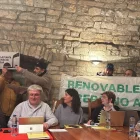 Contraris a les plantes de biogàs, durant el ple. - AINOHA ALAVA