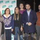 Representants de Junts a Tàrrega amb Nogueras i Rovira. - LAIA PEDRÓS