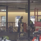 Les obres nocturnes a Príncep de Viana van tallar el trànsit entre Ramon Berenguer IV i Sant Ruf. - JORDI ECHEVARRIA