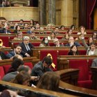 La votació al ple del Parlament aquest dimecres.