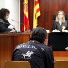 L'acusat de violar la parella, durant el judici a l'Audiència de Lleida.