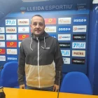 Jordi Cortés, ahir a la sala de premsa del Camp d’Esports. - JCMC