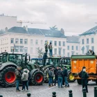 Els tractors van bloquejar el centre de Brussel·les. - EUROPA PRESS