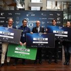 Imatge dels projectes i emprenedors guanyadors en la passada edició dels premis.