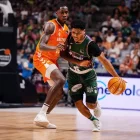 Xavier Castañeda, durant la semifinal de la Supercopa. - ACB PHOTO/MARIANO POZO