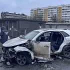 Estat en el qual va quedar el vehicle del militar rus després de l’explosió als carrers de Moscou. - EFE/EPA/RUSSIAN INVESTIGATIVE COMMITTEE