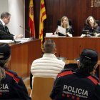El processat per intentar matar un home a Cervera, durant el judici a l'Audiència de Lleida.
