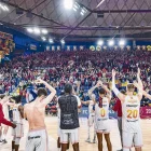 L’equip femení de l’Hoquei Alpicat va celebrar el retorn a la màxima categoria, el seu segon ascens en tres anys. - ACB PHOTO