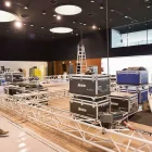 La Llotja de Lleida s’està ‘transformant’ aquests dies per acollir una macrofesta de Cap d’Any. - AMADO FORROLLA