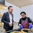 Palau va visitar ahir la Dolceria Farré, al Clot. - PP LLEIDA