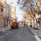 Les obres dels carrers Hostal de la Bordeta i Flix porten setmanes en marxa. - PAU PASCUAL PRAT
