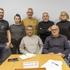 Els representants de les organitzacions agràries, ahir a les instal·lacions de SEGRE. - JORDI ECHEVARRIA