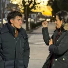 Marc Márquez i Ana Pastor, als carrers de Cervera. - ATRESMEDIA