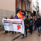 La manifestació al seu pas pel carrer Major.