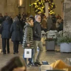 Vista de l’Eix Comercial de Lleida, que va obrir ahir diumenge, últim festiu de la campanya nadalenca. - PAU PASCUAL PRAT
