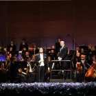 El tenor Xavier Anduaga, amb l’orquestra al Liceu. - ACN