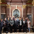 Un moment de l’entraga dels ajuts socials.