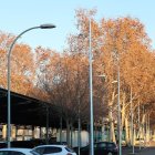 Demores amb el nou enllumenat del recinte firal als Camps Elisis de Lleida.