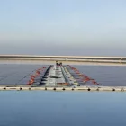 Imatge recent de la instal·lació de plaques solars en una bassa del Segarra-Garrigues a Alfés. - PAU PASCUAL PRAT