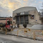 Les obres que es fan davant del Teatre Municipal. - RÀDIO BALAGUER