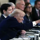 Un moment de la reunió de Donald Trump amb les petrolieres per analitzar el futur de Veneçuela. - EFE/JIM EL SCALZO