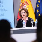 La ministra d'Hisenda, Maria Jesús Montero, ofereix una roda de premsa després del Consell de Política Fiscal i Financera (CPFF).