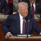 El president dels Estats Units, Donald Trump, en un discurs davant el Congrés dels EUA.