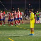 Pau Russo, amb la mirada perduda, després d'un dels gols del Vilassar.