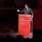 El president de la Generalitat, Salvador Illa, en la clausura del Foro Santander a Barcelona. - ACN