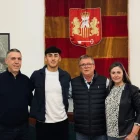 Mari Boya, que enguany debutarà en F2, va ser homenatjat a l’ajuntament.