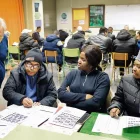 Un dels tallers d’ensenyament de català. - ESCOLA POPULAR DE BALÀFIA