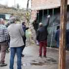 Un moment de la visita del conseller Ordeig ahir a la cooperativa de l’Espluga Calba. - AJUNTAMENT L’ESPLUGA CALBA