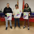 Marc Solé, Francesc Balcells  i Elena Llovera, en la presentació de la prova. - J. GÓMEZ